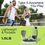 SELMOR 17 Balls Pickleball Ball Retriever & Ball Holder Storage with Strap, Back Saver for Pickleball Accessories, Quick for Pickleball Tube Ball Pickup