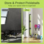 SELMOR 17 Balls Pickleball Ball Retriever & Ball Holder Storage with Strap, Back Saver for Pickleball Accessories, Quick for Pickleball Tube Ball Pickup