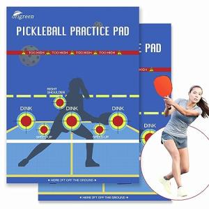 2Pcs Pickleball Practice Pads Dink Pad for Walls, Pickleball Training Poster, Pad for Pickleball Dink Train Indoor Rooms, Yard, Gym, Dink Master Exercise Rebounder Aids(Blue, 2pc)