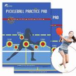 2Pcs Pickleball Practice Pads Dink Pad for Walls, Pickleball Training Poster, Pad for Pickleball Dink Train Indoor Rooms, Yard, Gym, Dink Master Exercise Rebounder Aids(Blue, 2pc)