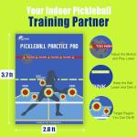 2Pcs Pickleball Practice Pads Dink Pad for Walls, Pickleball Training Poster, Pad for Pickleball Dink Train Indoor Rooms, Yard, Gym, Dink Master Exercise Rebounder Aids(Blue, 2pc)