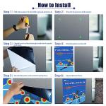 2Pcs Pickleball Practice Pads Dink Pad for Walls, Pickleball Training Poster, Pad for Pickleball Dink Train Indoor Rooms, Yard, Gym, Dink Master Exercise Rebounder Aids(Blue, 2pc)