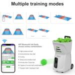 PUSUN PP-SMART--【Smart Pickleball Machine】80+ Ball Capacity | 4-6 Hours Battery Life | Speed 20-120km/h | 20 Landing Points | 12 Fixed Modes | APP Control | Ideal for Training/Teaching/Matches (White)