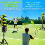 WYBYYDS Pickleball Automatic Launcher Adjustable Speed, Spin & Angles for Dinks, Chops, Volleys & Serves Tennis Ball Thrower for Beginners