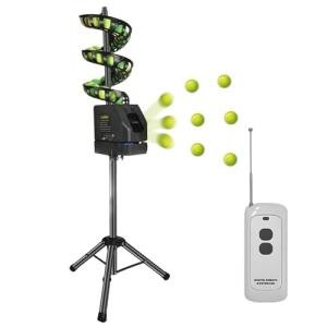 Tennis Ball Dropping Machine, Portable Tennis Ball Tosser with Remote Control, 33 Ball Capacity, Height & Direction Adjustable, Pickleball Launcher for Beginners, Kids, Court