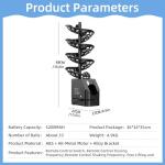 LURECAQING Pickleball Machine Ball Thrower, 28 Pickleballs Capacity,2/3/4Sec Frequency,Angle/Speed of Serve are Adjustable,60-105CM Adjustable Tripod,for Practice and Training Upgradedversion
