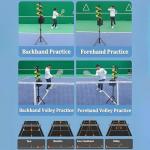 Tennis Ball Dropping Machine, Portable Tennis Ball Tosser with Remote Control, 33 Ball Capacity, Height & Direction Adjustable, Pickleball Launcher for Beginners, Kids, Court