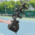 Tennis Ball Dropping Machine, Portable Tennis Ball Tosser with Remote Control, 33 Ball Capacity, Height & Direction Adjustable, Pickleball Launcher for Beginners, Kids, Court