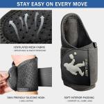 Fjalljós Pickleball Dink Train Wrist Brace - Wrist Support Training Aid for Men and Women, Reduces Fatigue & Improves Accuracy (Black, Small)