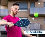 MINI ZOZI Pickleball Trainer Self Practice Training Aids Match Buddy Equipment with High Elastic Strings Launcher Rebounder Machine 2 TPR Balls Accessories for Pickle Ball Lovers Gifts