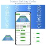 PP-Smart Pro Pickleball Machine – Portable Launcher with 100+ Ball Capacity, 5–7H Battery, App & Remote, 20–70 mph,1.6–6s/Ball,10 Modes, 20 Landing Points, for Intermediate to Advanced Players (White)