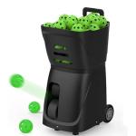 GJOPU Pickleball Ball Machine, Automatic Ball Launcher, 20 Drop-in Programming, 80 Large Capacity (Not Included), Serve Frequency: 1.8 Seconds-8.8 Seconds, for Training Players