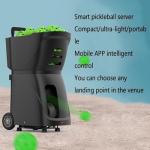 GJOPU Pickleball Ball Machine, Automatic Ball Launcher, 20 Drop-in Programming, 80 Large Capacity (Not Included), Serve Frequency: 1.8 Seconds-8.8 Seconds, for Training Players