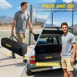 TYRSEN Pro Pickleball Net – Hand Winch Tension System, 22ft Tournament-Grade, Anti-Sag, Locking Wheels, Heavy-Duty Frame, Easy Setup, Portable & Carry Bag Included