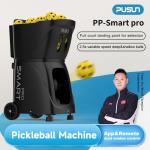 Pickleball Machine, PUSUN Automatic Pickleball Launcher for Professional Training, Support App&Remote Control Speed/Angle/Rotation, Large Capacity for 85+Ball, 4-6 Hour Battery Life, Self-Programming