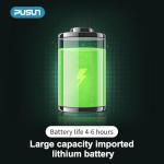 Pickleball Machine, PUSUN Automatic Pickleball Launcher for Professional Training, Support App&Remote Control Speed/Angle/Rotation, Large Capacity for 85+Ball, 4-6 Hour Battery Life, Self-Programming