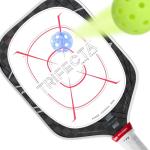 Crafted-Brand Pickleball Training Aids (6 Pack) Sweet Spot Trainer for Your Paddle | Trifecta Swing Coach | Train During Games – Shows A Blue Mark Where You Hit The Ball