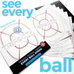 Crafted-Brand Pickleball Training Aids (6 Pack) Sweet Spot Trainer for Your Paddle | Trifecta Swing Coach | Train During Games – Shows A Blue Mark Where You Hit The Ball