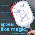 Crafted-Brand Pickleball Training Aids (6 Pack) Sweet Spot Trainer for Your Paddle | Trifecta Swing Coach | Train During Games – Shows A Blue Mark Where You Hit The Ball