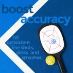 Crafted-Brand Pickleball Training Aids (6 Pack) Sweet Spot Trainer for Your Paddle | Trifecta Swing Coach | Train During Games – Shows A Blue Mark Where You Hit The Ball