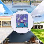 Pickleball Target Net - 5-Hole Pickle Ball Training Aids with Stable Frame,Multi-Scene Practice Equipment for Dink/Drive/Drop Shots,Compatible with Pickleball&Tennis Portable Pickle Ball Net