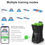 PUSUN PP-SMART--【Smart Pickleball Machine】80+ Ball Capacity | 4-6 Hours Battery Life | Speed 20-120km/h | 20 Landing Points | 12 Fixed Modes | APP Control | Ideal for Training/Teaching/Matches (Black)