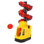 Furlihong 681TPCBH 4 in 1 Baseball Pickleball Tennis Cricket Toss Machine – Auto Oscillation, 4 Distance Gears, Adjustable Stand, Battery/AC/Power Bank Powered, for Beginners