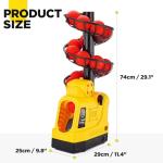 Furlihong 681TPCBH 4 in 1 Baseball Pickleball Tennis Cricket Toss Machine – Auto Oscillation, 4 Distance Gears, Adjustable Stand, Battery/AC/Power Bank Powered, for Beginners