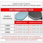 Fjalljós Pickleball Paddle Edge Guard & Weighted Training Aid to Boost Swing Power & Protect Your Paddle (Black,23mm)