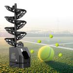 LURECAQING Pickleball Machine, Adjustable Speed & Angles, Pickleball Launcher with Auto Swing Base, Powered by Batteries/AC Power, for All-Level Training(with Remote Control) Upgradedversion