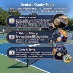 LETITREE 4-in-1 Magnetic Pickleball Equipment Set - Pro-Level Training Aid & Gear Organizer, Universal Fitness Accessory