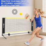GOOX 6FT Small Mini Pickleball Net Set - Quick Setup Indoor/Outdoor Portable Practice Net - Lightweight Dink Training Aid for Backyard, Driveway
