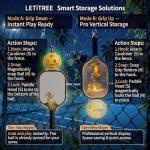 LETITREE 4-in-1 Magnetic Pickleball Equipment Set - Pro-Level Training Aid & Gear Organizer, Universal Fitness Accessory