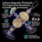 LETITREE 4-in-1 Magnetic Pickleball Equipment Set - Pro-Level Training Aid & Gear Organizer, Universal Fitness Accessory