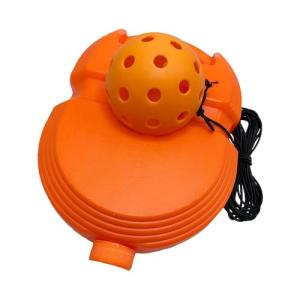 RNXRZANK Pickleball Training Aid Practice Solo Equipment with Elastic Rope Ball Stable Baseboard Pp Material Single Player Suitable for Cou, Orange Ball