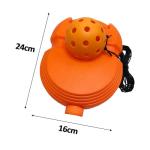 RNXRZANK Pickleball Training Aid Practice Solo Equipment with Elastic Rope Ball Stable Baseboard Pp Material Single Player Suitable for Cou, Orange Ball