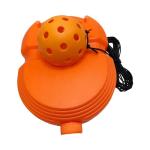 RNXRZANK Pickleball Training Aid Practice Solo Equipment with Elastic Rope Ball Stable Baseboard Pp Material Single Player Suitable for Cou, Orange Ball