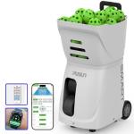 PUSUN PP-Smart Pickleball Machine with APP & Remote Control, 20 Landing Points, Adjustable Spin, 80-Ball Capacity, Portable Pickleball Ball Launcher Solo & Team Practice – Beginners to Pros