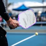 Fjalljós Pickleball Paddle Edge Guard & Weighted Training Aid to Boost Swing Power & Protect Your Paddle (Purple,23mm)