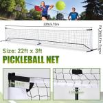 TOBWOLF 22x3ft Pickleball Replacement Net, Indoor Outdoor Pickleball Nets for Most Free-Standing Pickle Ball Frame, Official Regulation Size Net for Portable Pickleballs Nets System