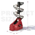 Furlihong 698TPCBH 4-in-1 Toss Machine for Baseball Tennis Pickleball and Cricket, Adjustable Height and Distance, Multi-Sport Training for Family and School Use