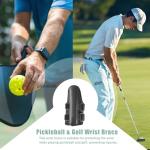 Seabbo Pickleball & Golf Wrist Brace, Dual Sport Swing Alignment Trainer Neoprene Wrist Correction Support for Pickleball Training and Pickleball Form, Golf Swing Aid for Beginners ﻿
