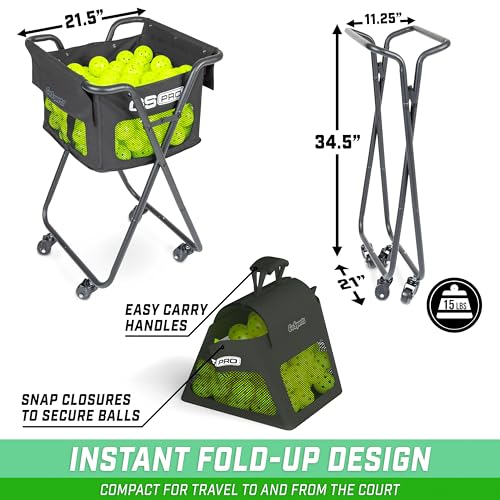 GoSports Portable Ball Caddy with Wheels