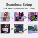 LKXNEW Smart Portable Pickleball Machine - Automatic Ball Launcher, 80-Ball Capacity & Multiple Training Modes for All Skill Levels