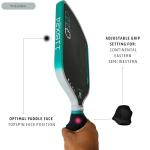 Pickleball Paddle Grip Tennis Grips Trainer to Improve Accuracy, Control, Consistency & Precision | Ultimate Pickleball Training Equipment and Teaching Aid by PickleBall Grip Doctor (White)