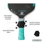 Pickleball Paddle Grip Tennis Grips Trainer to Improve Accuracy, Control, Consistency & Precision | Ultimate Pickleball Training Equipment and Teaching Aid by PickleBall Grip Doctor (White)
