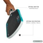 Pickleball Paddle Grip Tennis Grips Trainer to Improve Accuracy, Control, Consistency & Precision | Ultimate Pickleball Training Equipment and Teaching Aid by PickleBall Grip Doctor (White)