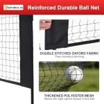 NEWBULIG Portable Badminton Net Set, 10FT/14FT/17FT Wide, Adjustable Height Multi Sport Net for Pickleball, Tennis, Volleyball, Soccer Tennis, Indoor Outdoor with Carry Bag, Easy Setup for Backyard