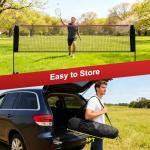 NEWBULIG Portable Badminton Net Set, 10FT/14FT/17FT Wide, Adjustable Height Multi Sport Net for Pickleball, Tennis, Volleyball, Soccer Tennis, Indoor Outdoor with Carry Bag, Easy Setup for Backyard