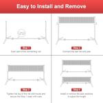 NEWBULIG Portable Badminton Net Set, 10FT/14FT/17FT Wide, Adjustable Height Multi Sport Net for Pickleball, Tennis, Volleyball, Soccer Tennis, Indoor Outdoor with Carry Bag, Easy Setup for Backyard